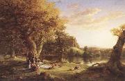 Thomas Cole The Pic-Nic Spain oil painting artist